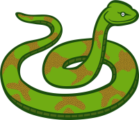 a green snake